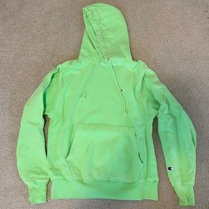 Lime/neon green champion hoodie